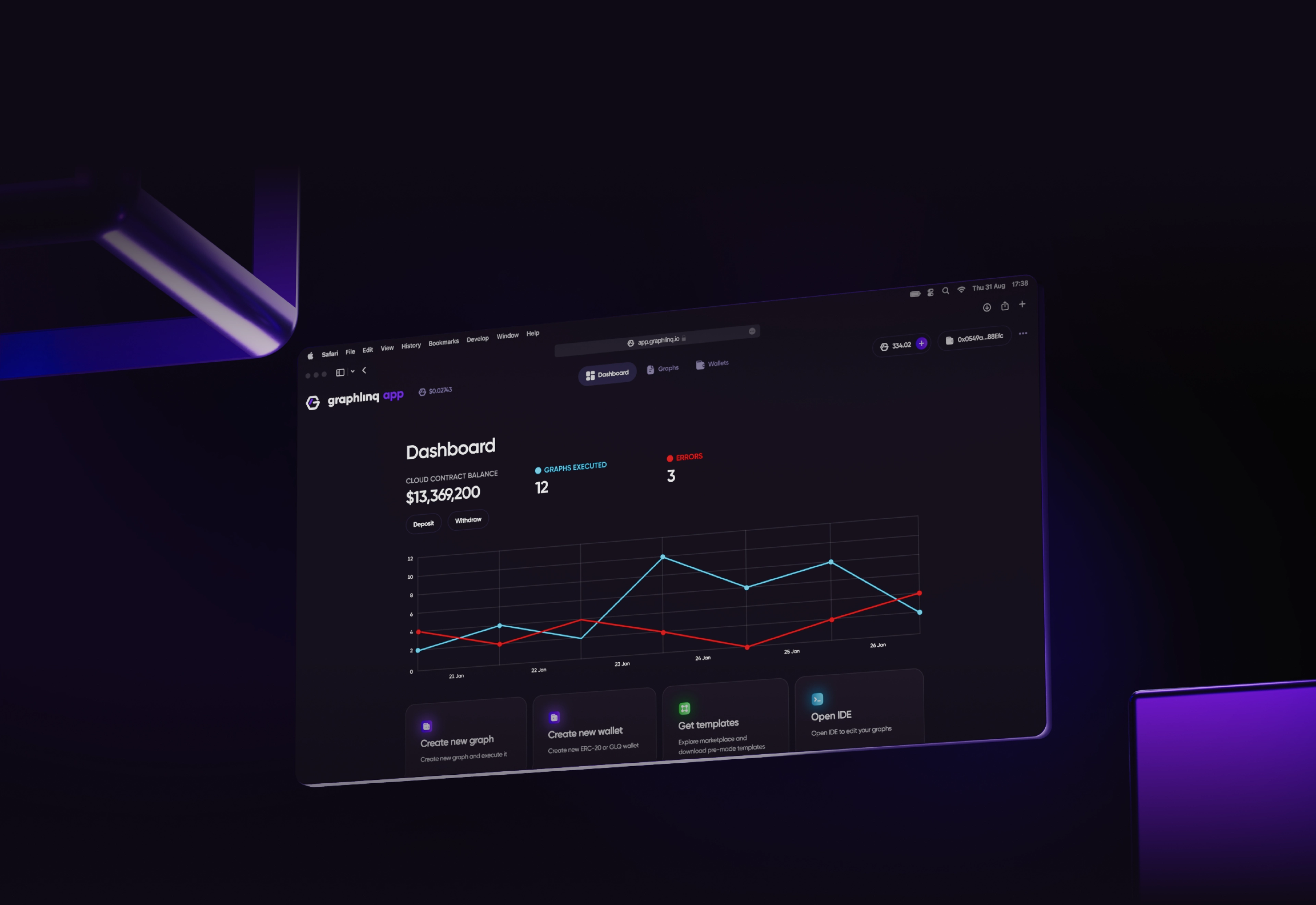 Graphlinq token launch interface